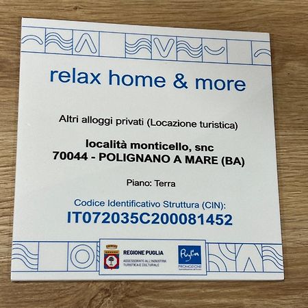 Relaxhomeandmore21Official Polignano a Mare Zewnętrze zdjęcie